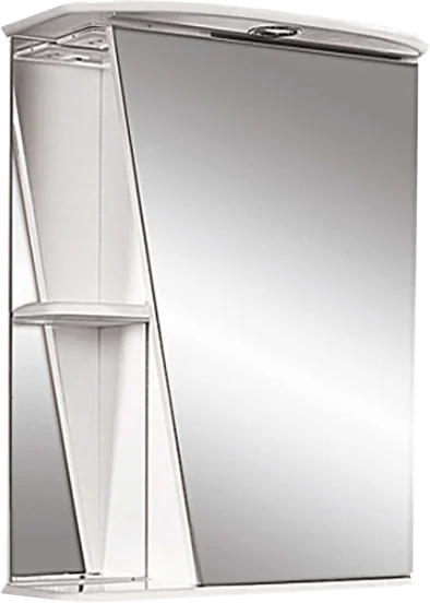 Зеркальный шкаф с подсветкой Misty Бриз 55 см белый, правый - фото 1