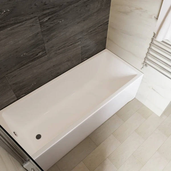 Ванна акриловая 1ACReal Palermo 180, 180 х 80 см, белая, BBA-PM188X0-00U - фото 4