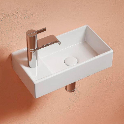 Раковина Ceramica Nova Element 40 см чаша справа белый глянцевый - фото 2