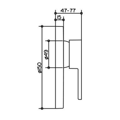 Смеситель для душа встраиваемый Keuco Plan Blue 53971 - фото 2