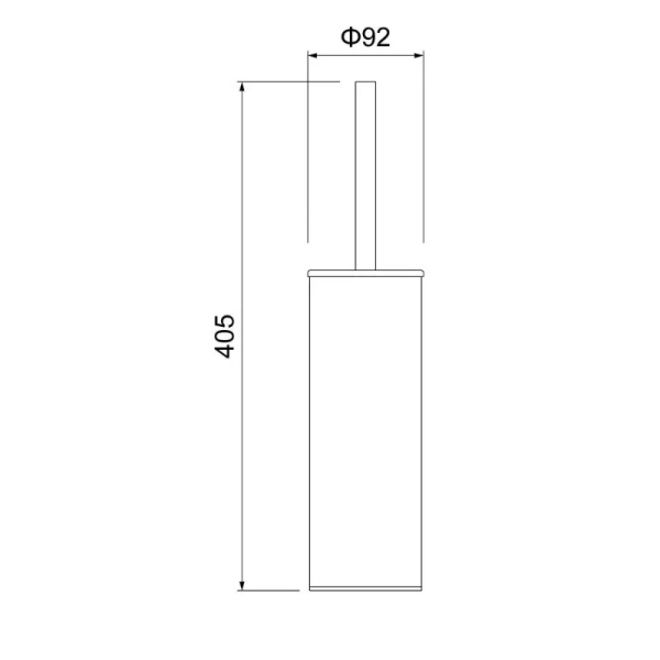 Ершик Timo Saona хром, современные, hi-tech - фото 2