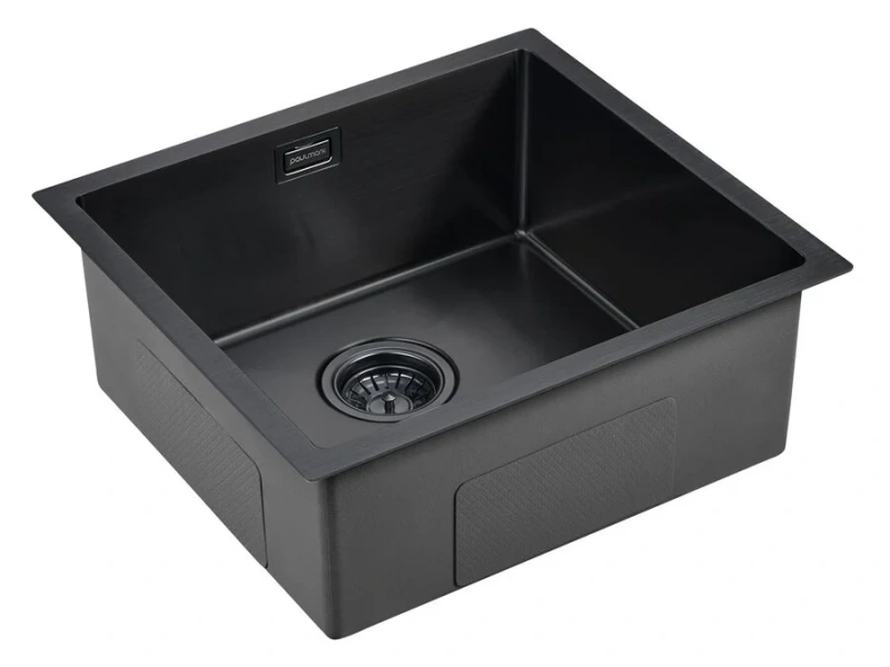 Мойка для кухни Paulmark Weser 48 см вороненая сталь, из нержавеющей стали, стальные, металлические - фото 3