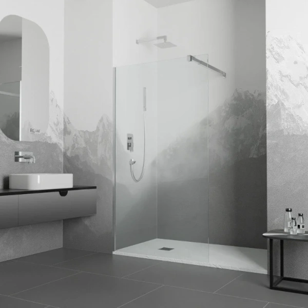 Душевая перегородка RGW Walk In WA-001 351000108 80 см профиль хром - фото 1