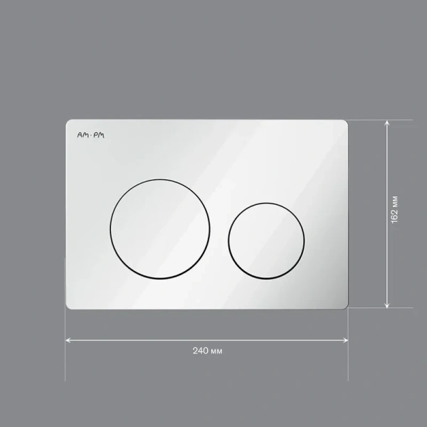 Клавиша смыва Am.Pm PrimeFit белая - фото 3