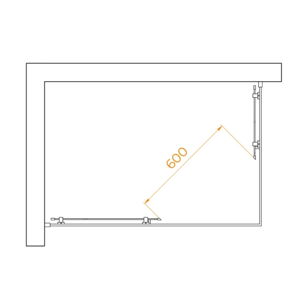 Душевой уголок RGW Passage PA-040 120x80 см профиль хром, стекло прозрачное - фото 2