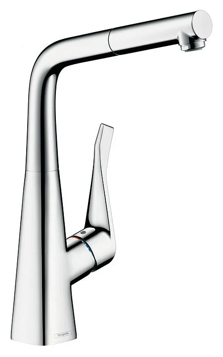 Смеситель для кухни Hansgrohe Metris хром, высокие, округлая форма - фото 5