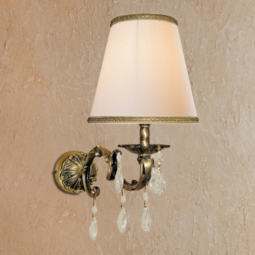 Светильник для ванной, крепление к стене, абажур белого цвета, La Beaute LU10B.M, по запросу - фото 2