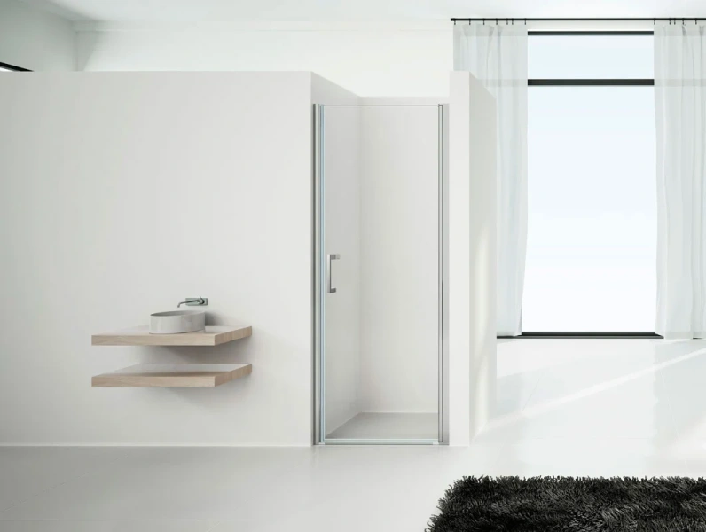 Душевая дверь в нишу Vincea Orta 90 см хром, современные, hi-tech - фото 2