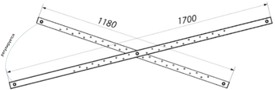 Каркас для ванны Тритон 170 см усиленный - фото 2