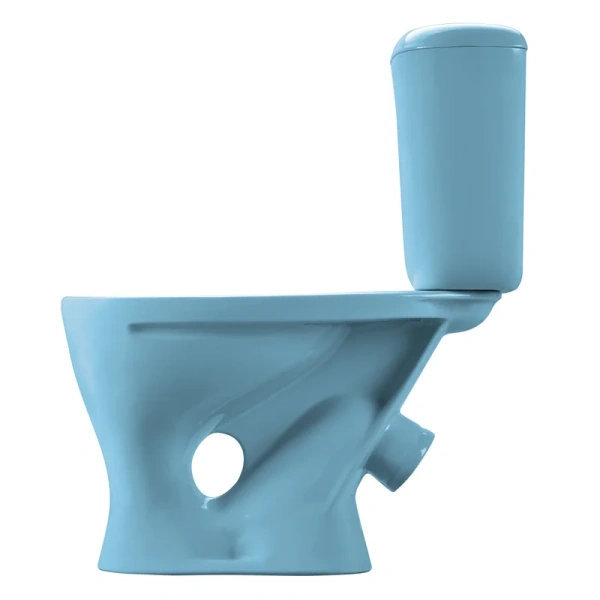 Унитаз компакт Santeri Воротынский голубой, с косым выпуском - фото 7