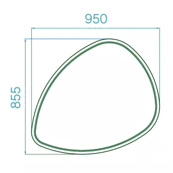 Зеркало с подсветкой, Aqwella Clarberg Stone - фото 2