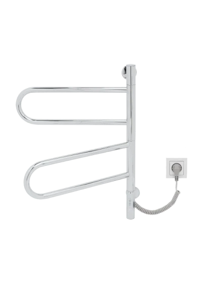 Полотенцесушитель электрический Vincea 44х60 см хром, электрические с наружной вилкой, правое подключение, левое подключение - фото 5