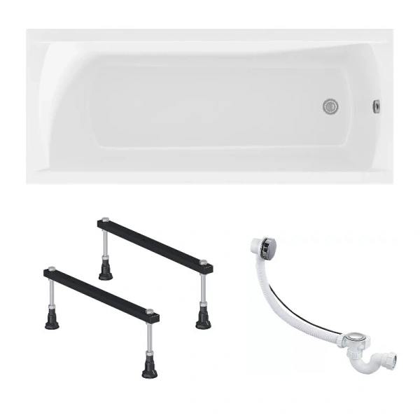 Ванна акриловая 1MarKa Modern 01мод16570кс1, 165 x 70 см, цвет белый, в наличии - фото 9