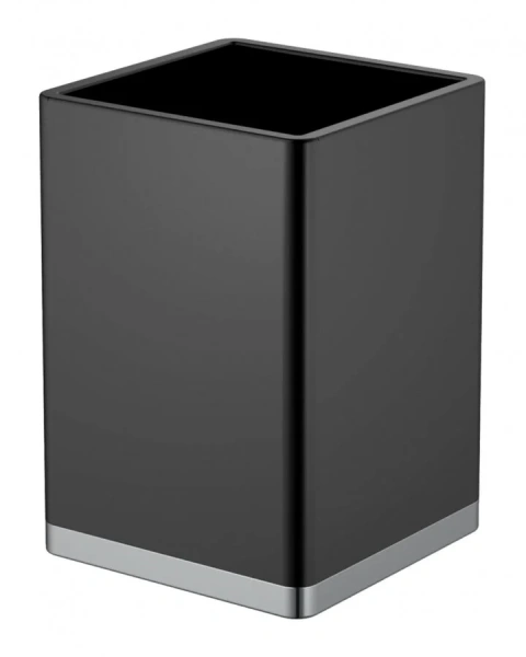 Стакан для ванной Boheme черный/хром - фото 1