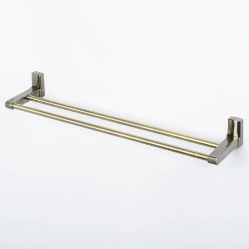 Полотенцедержатель WasserKRAFT Exter двойной, бронза - фото 3