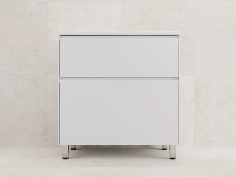Тумба под раковину напольная Style Line Лима 80 см белая матовая - фото 1