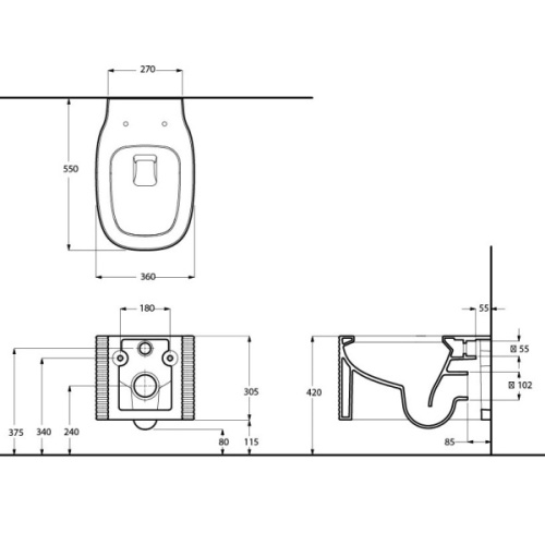 Унитаз подвесной Migliore Mare белый - фото 4