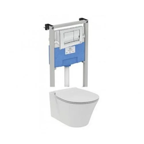 Унитаз с инсталляцией Ideal Standard ProSys Connect Air с кнопкой смыва, технология AquaBlade - фото 1