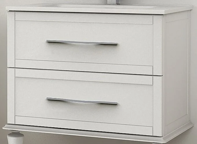 Тумба с раковиной подвесная Cezares Tiffany 549 75 см с двумя выдвижными ящиками - фото 3