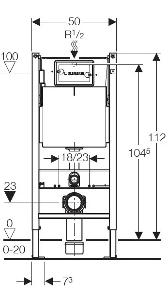 Инсталляция для унитаза Geberit Duofix с бачком - фото 2