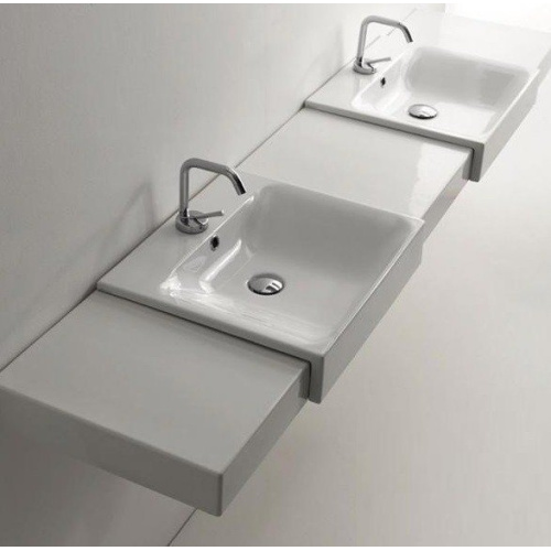 Раковина полувстраиваемая с одним отверстием под смеситель Kerasan Cento 3546bi*1 - фото 4