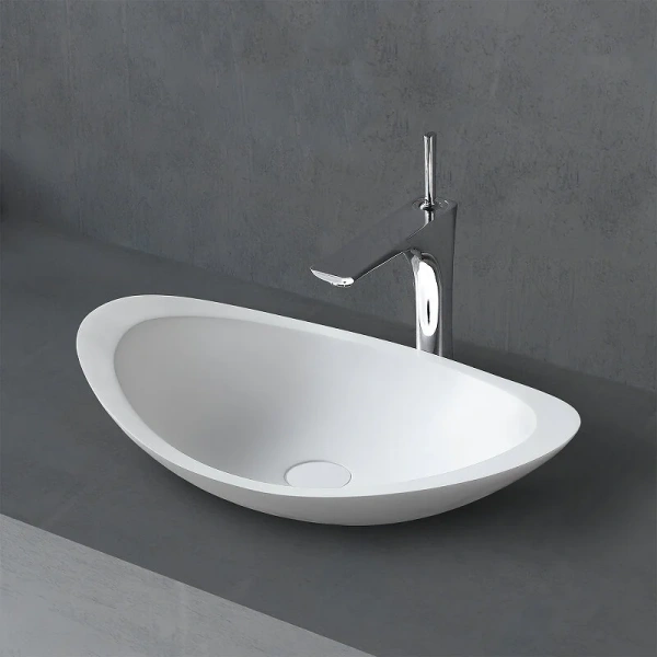 Раковина Abber Stein 60 см белая матовая - фото 3