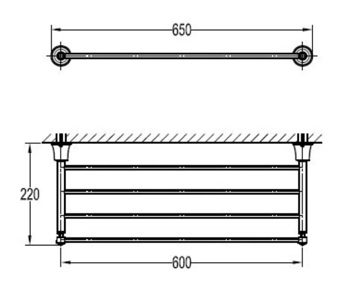 Полка для ванной Art&Max Liberty AM-F-8983, современные, hi-tech - фото 2