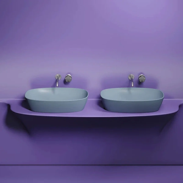 Раковина Ceramica Nova Element 60 см серо-голубая - фото 3