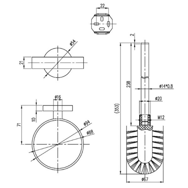 Ершик Villeroy & Boch Elements-Tender хром - фото 2