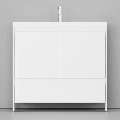 Тумба с раковиной напольная Velvex Klaufs tnKLA.90.2D.1Y-61 90 см с двецами - фото 2