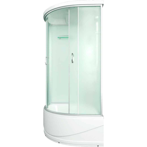 Душевая кабина, задняя стенка белая, стекло матовое, Erlit ER 4509TP-C3, 90х90 - фото 4