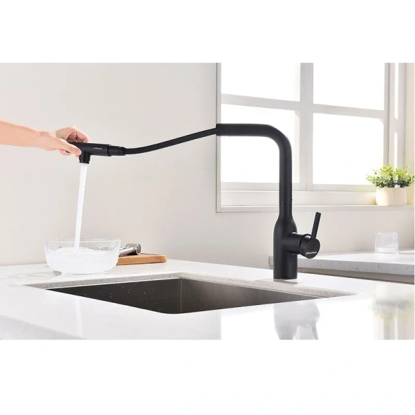 Смеситель для кухни Paulmark Viper антрацит, современные, hi-tech - фото 3