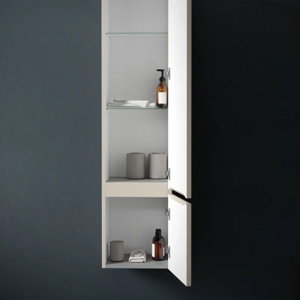 Шкаф-пенал подвесной Sancos Very 35 см левый, beige soft, современные, hi-tech - фото 4