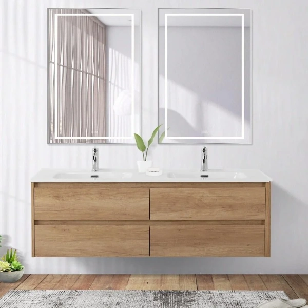 Зеркало с подсветкой BelBagno Kraft 60 см сатин, с подсветкой - фото 8