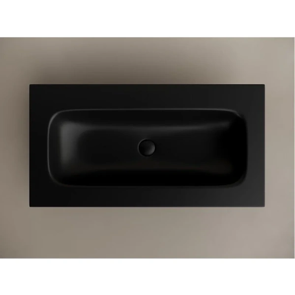 Раковина Ceramica Nova Grace 91 см черная матовая - фото 4