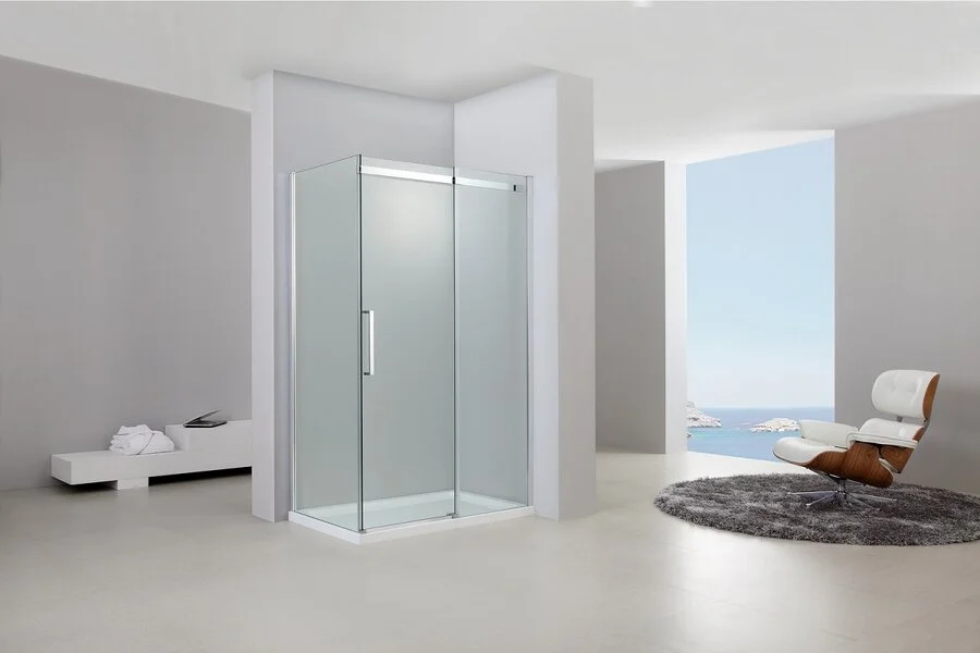 Душевой уголок Black&White Stellar Wind 120x80 см профиль хром, стекло прозрачное - фото 4