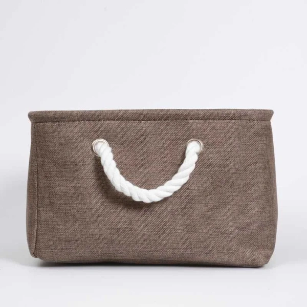 Корзина для белья WasserKRAFT Abens темно-коричневая - фото 3