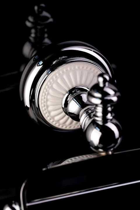 Полотенцедержатель Boheme Vogue с белым декором, хром, комбинированные - фото 3