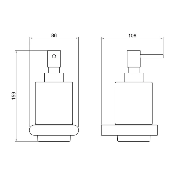 Дозатор для мыла Timo Luiro золото матовое - фото 2