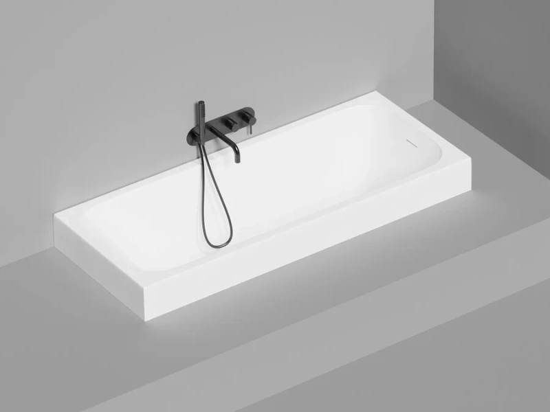 Ванна из искусственного камня Salini Orlando Kit 170x70 см S-Sense белая глянцевая, прямоугольные - фото 5