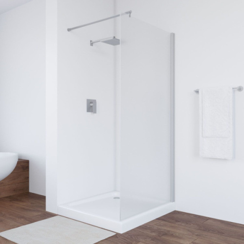 Душевая перегородка стекло сатин Vegas-glass EAF 116 10, хром, бронза, золото, белые, черные, другие - фото 3