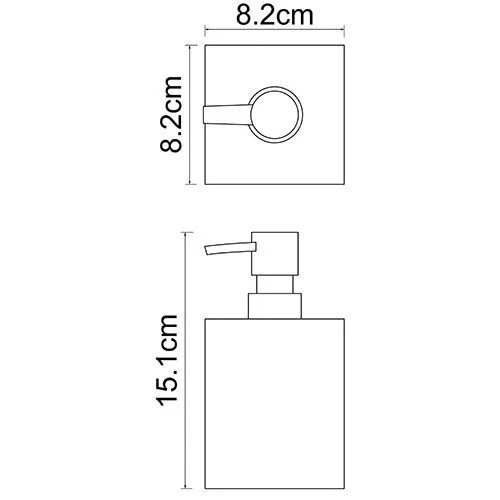 Дозатор для мыла WasserKRAFT Leine полирезин - фото 2