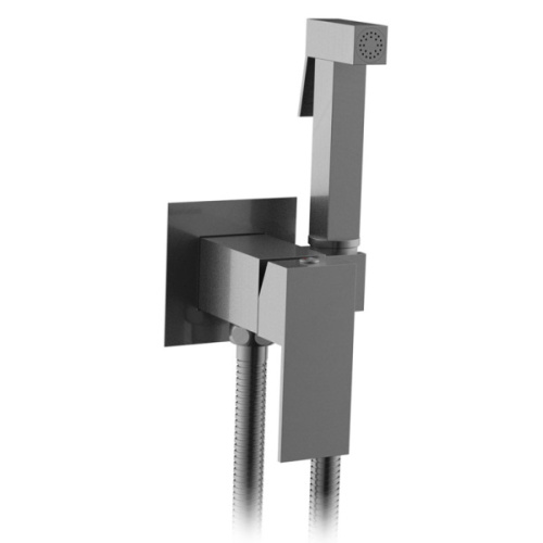 Гигиенический душ со смесителем ALTROBAGNO BM 060121 оружейная сталь - фото 3