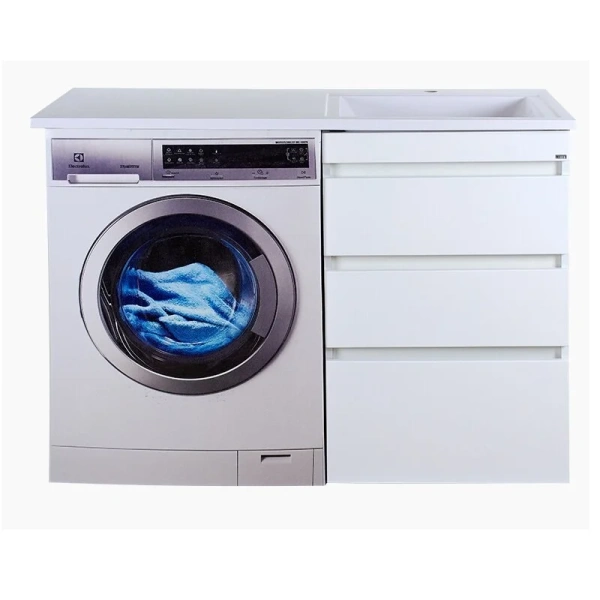 Тумба с раковиной напольная Misty Фостер 120 см с тремя ящиками, в наличии, нет в наличии - фото 2