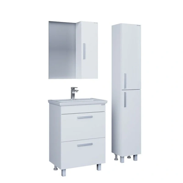 Зеркальный шкаф Grossman Neo 50 см белый, 50 см - фото 3