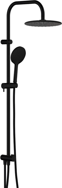 Душевая стойка Damixa Origin Bit с верхним и ручным душем, черная - фото 1