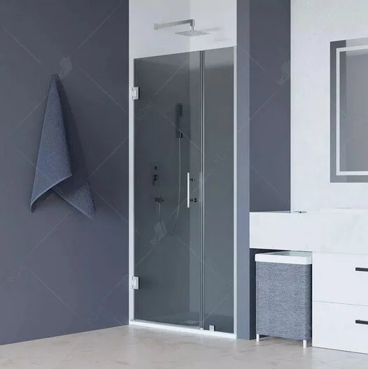 Душевая дверь в нишу RGW Hotel HO-012B 110 см профиль черный - фото 3