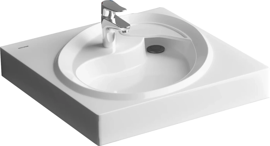 Раковина над стиральной машиной Grossman Alvaro 60 см белая - фото 3