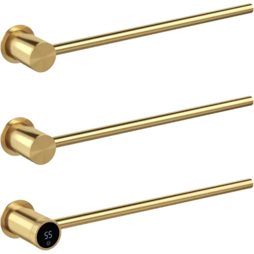 Полотенцесушитель электрический Boheme Stick 45x5 см базовый элемент, золото матовое - фото 3