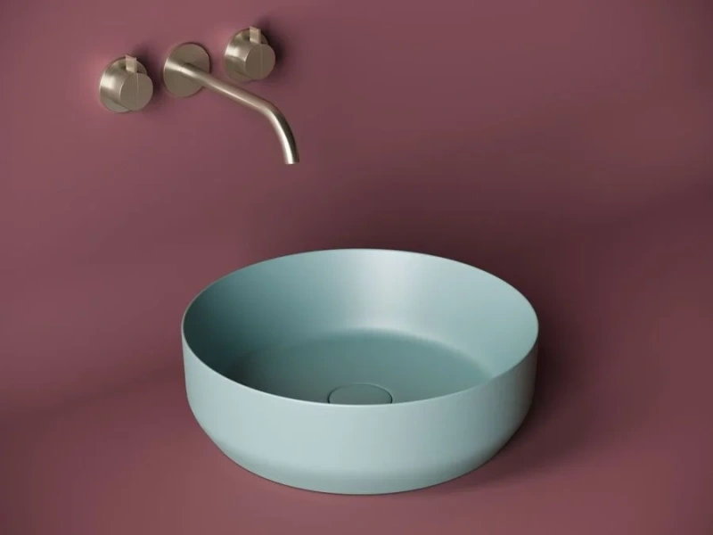 Раковина Ceramica Nova Element 39 см зеленая матовая, накладные (на столешницу), пристенные - фото 3